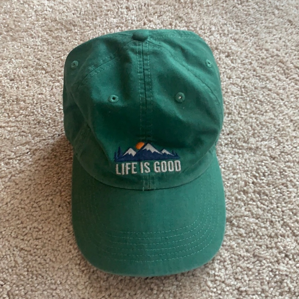 Life is Good baseball hat - forest green